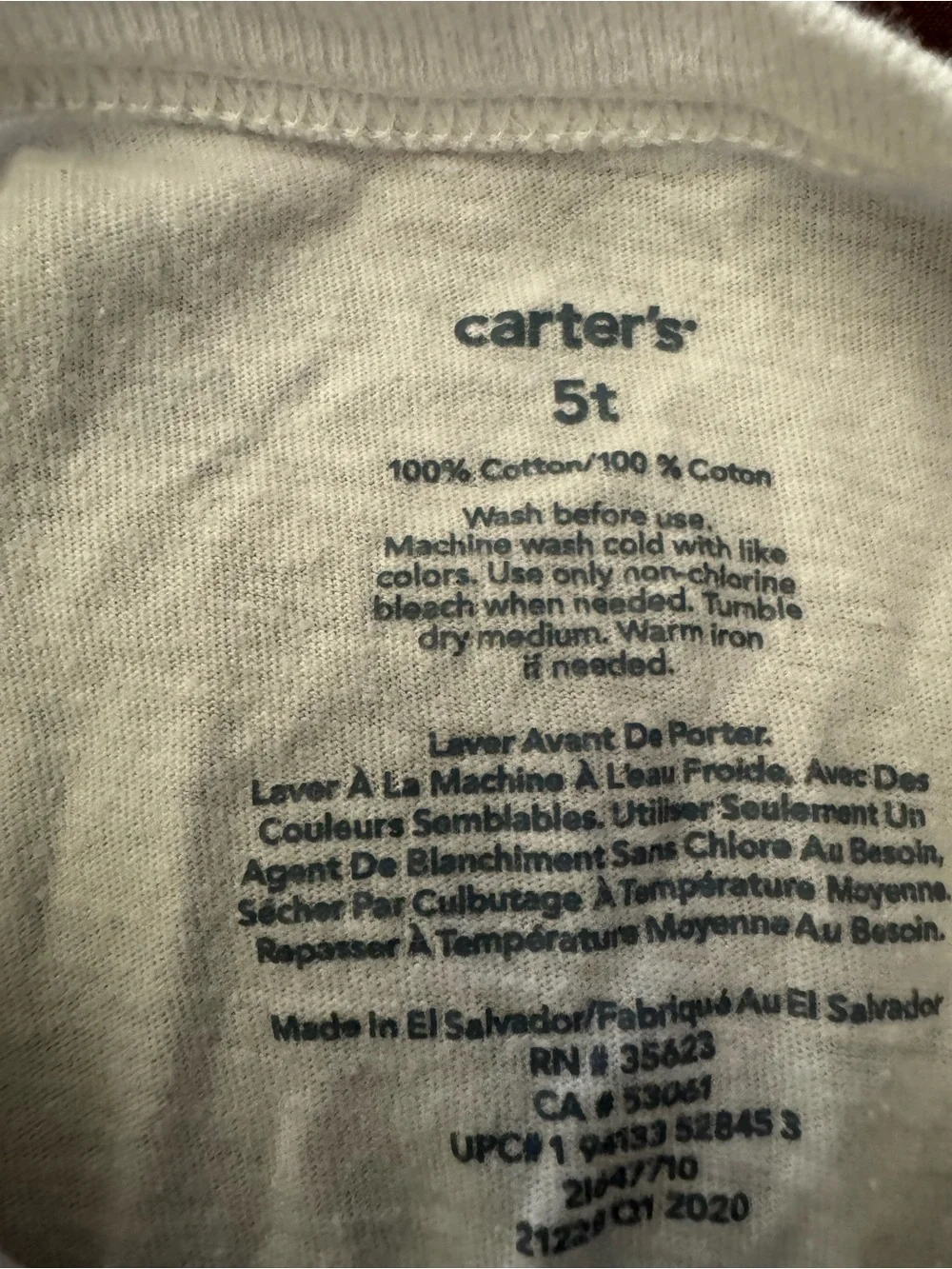 Carter’s Boys Rescue Squad Fire Truck Ambulance T-Shirt White Size 5T